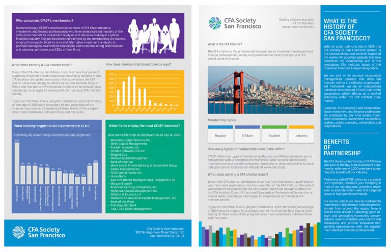 Elite Online Marketing - CFA Society Brochure